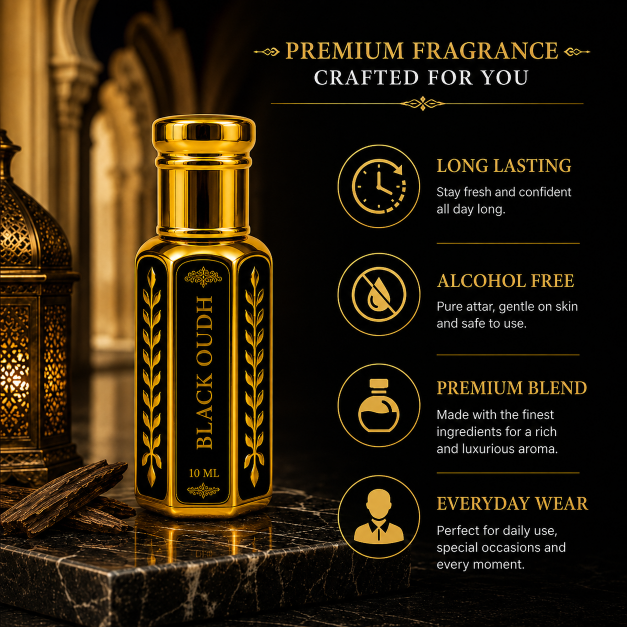 THE PURE BLACK OUDH - 10ML