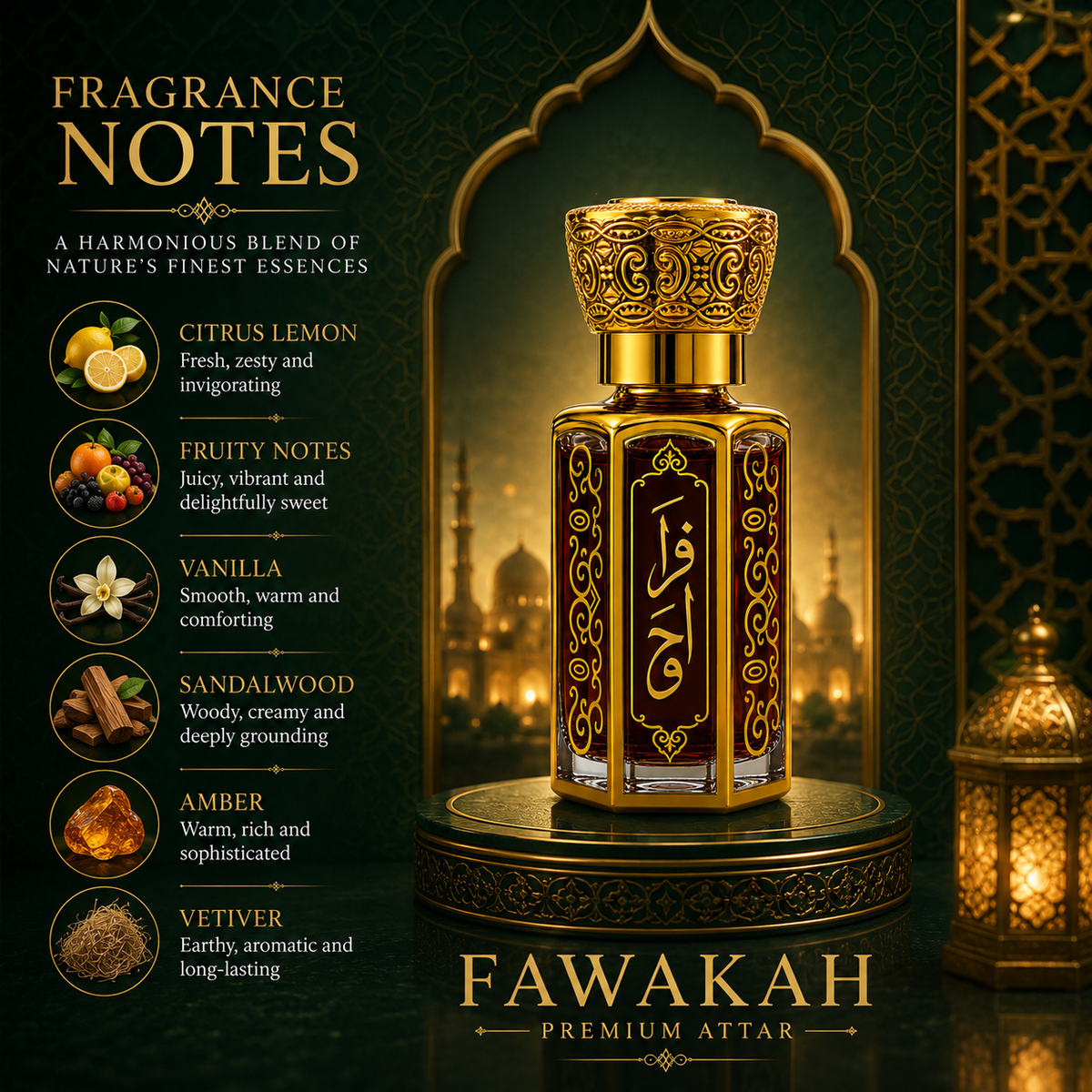 Pure Fawakah Attar - 10 ML