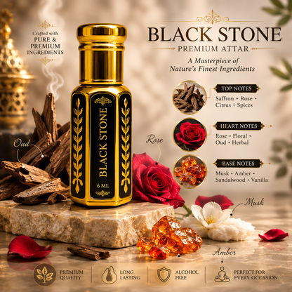 The Black Stone Pure Attar -10 ML