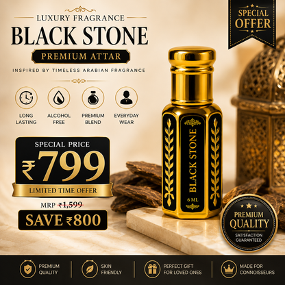The Black Stone Pure Attar -10 ML
