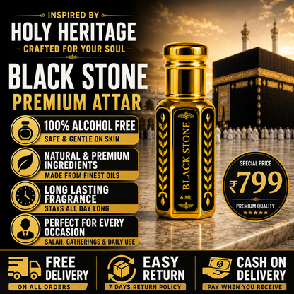 The Black Stone Pure Attar -10 ML