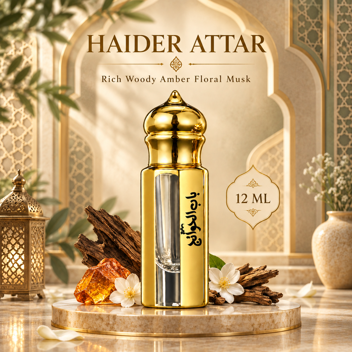 Pure Haider Attar - 12 ml
