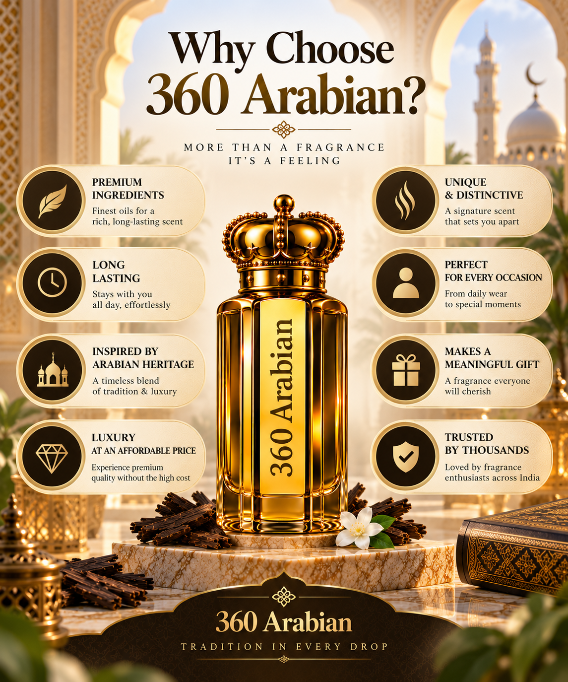 360 Arabian attar - 10 ml