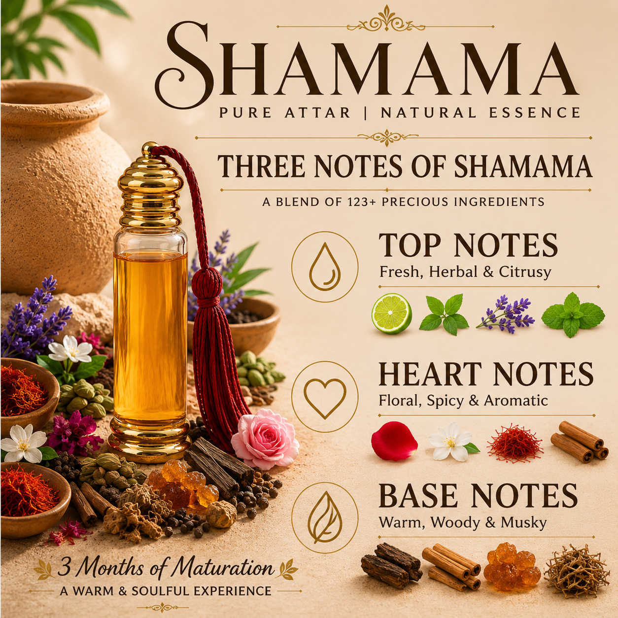 Pure Shamama Attar - 18ML