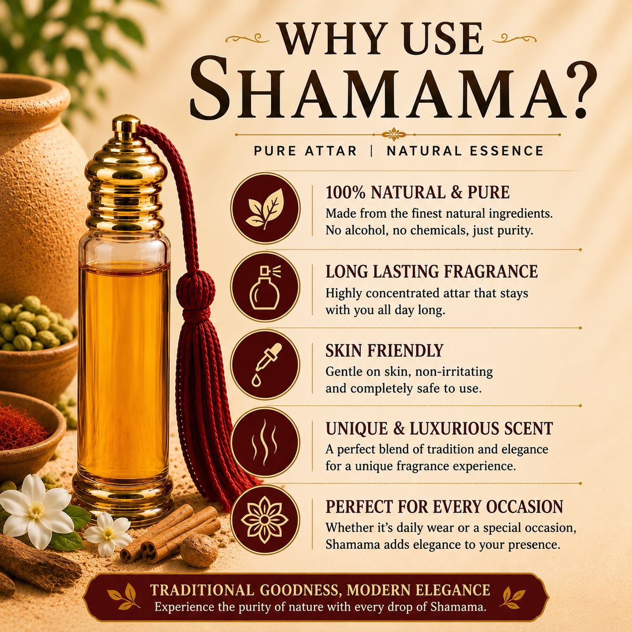 Pure Shamama Attar - 18ML
